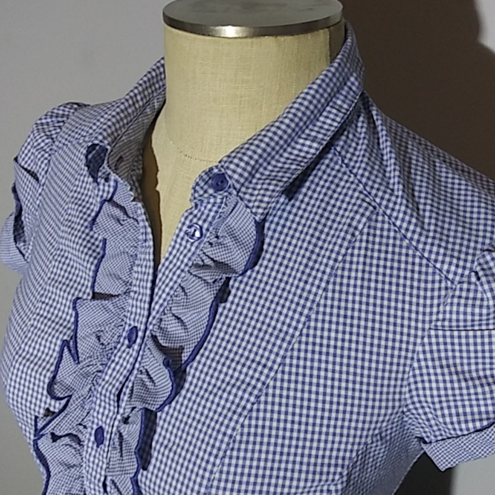 Checkered blouse Small - Picture 2 of 7